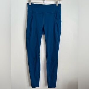 Lululemon Time To Sweat Running Tight Leggings Pant 28" Deep Marine - US 8